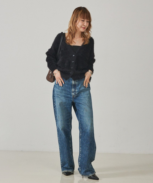 美品 upper hights アッパーハイツ THE OLIVIA 25インチ upper hights/アッパーハイツ】THE OLIVIA リラックスワイドストレート