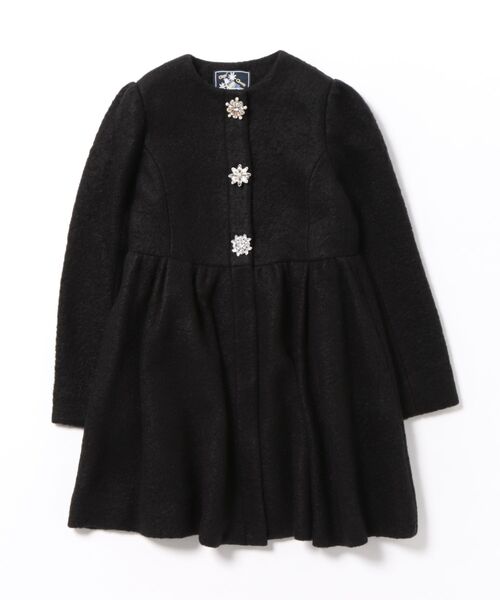 Chesty（チェスティ） ノーカラーコート コート モヘアビジューコート