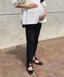 マタニティ 「 mamaレタス 」 裾スリット...の詳細画像2