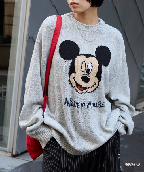 Disney ミニーマウス ニットセーター MONO-MART（モノマート） ニット セーター 「Disney」別注 ミッキー