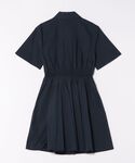 シャツワンピース スモック ウエスト シャツ ドレスの詳細画像1