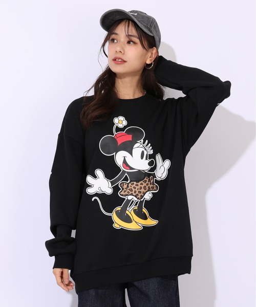 Disney（ディズニー） トレーナー スウェット 親子お揃い ヒョウ柄裏