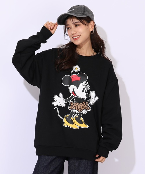 Disney（ディズニー） トレーナー スウェット 親子お揃い ヒョウ柄裏