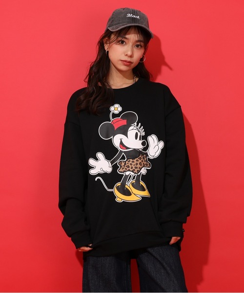 Disney（ディズニー） トレーナー スウェット 親子お揃い ヒョウ柄裏