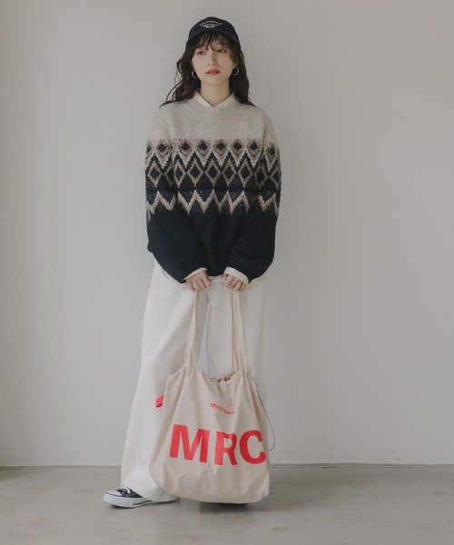 210nouve（トゥージュヌーヴ） ニット セーター ノルディック柄 ルーズ