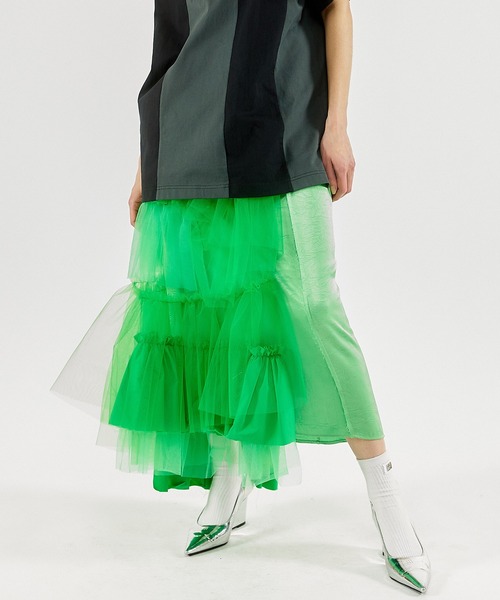 「MAISON SPECIAL」 ロングスカート 38 ベージュ レディース_画像2