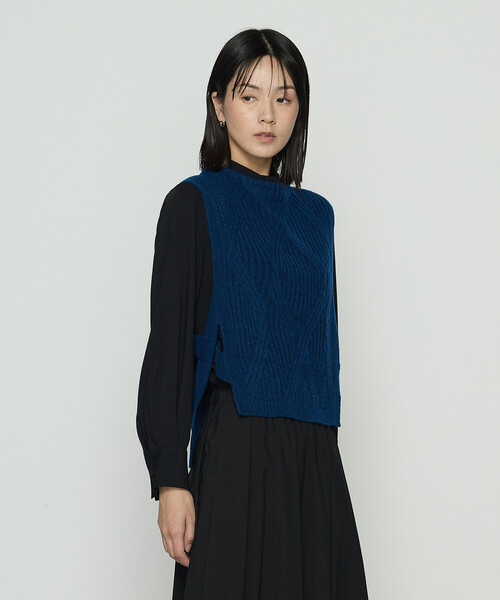 Gabardine K.T（ギャバジンK.T） ベスト ジレ マシュマロブークレー