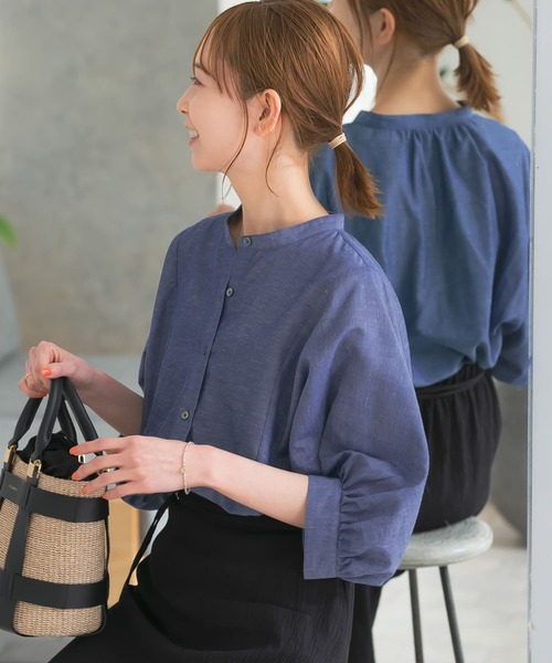 「URBAN RESEARCH ROSSO」 半袖ブラウス FREE イエロー系その他 レディース_画像9