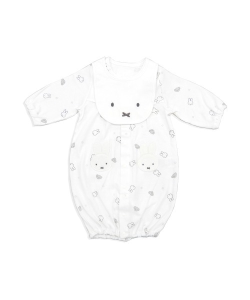 Miffy（ミッフィー） ベビー服 ロンパース 2WAYドレス スタイ付き