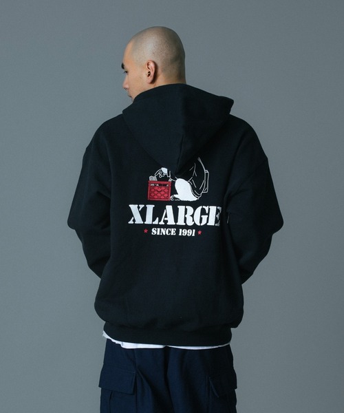XLARGE（エクストラ ラージ） パーカー CRATE DIGGER ZIP HOODED