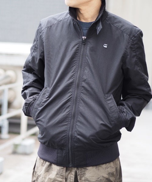 b1585【G-STAR RAW】Track Jacket　完売品　ブラック　S G-STAR RAW ブルゾン アウター Track Jacket/スタンドカラートラック