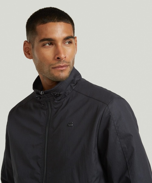 b1585【G-STAR RAW】Track Jacket　完売品　ブラック　S G-STAR RAW ブルゾン アウター Double Zip Track Jacket/フロント