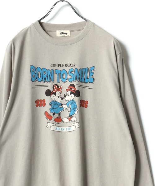Disney（ディズニー） tシャツ 2026SS Disney/ディズニー ミッキー ミッキー   ミニー英字ジャージ80