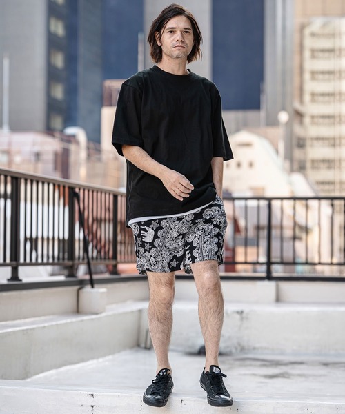 CAMBIO（カンビオ） パンツ mp14522- エスニックスタイル総柄ショート