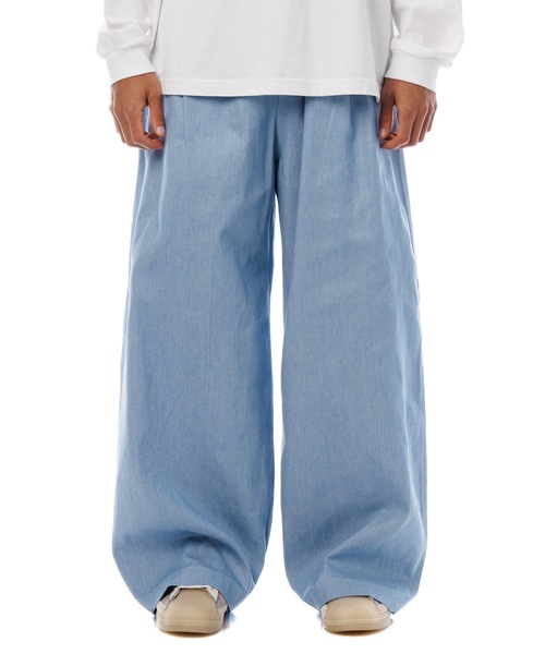 Sandinista（サンディニスタ） ワイドパンツ パンツ Light Denim Easy 