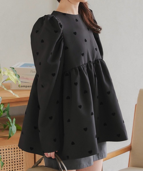 「KOBE LETTUCE」 長袖ワンピース M ブラック レディース_画像7