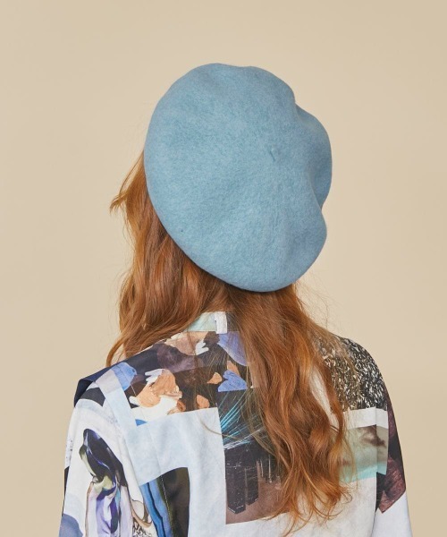 「kaorinomori」 ベレー帽 M/57.5cm ブラック レディース_画像8