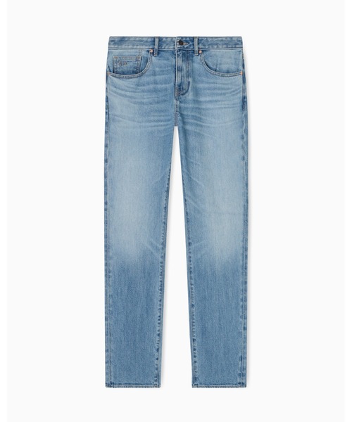 ジーンズ 「A|X アルマーニ エクスチェンジ」ライトブルーウォッシュ スリムフィット デニムパンツ_J14 SLIM メンズの画像