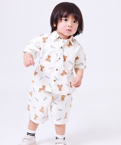 BURBERRY（バーバリー） 「KIDS」チェック柄半袖シャツ 8Y イエロー