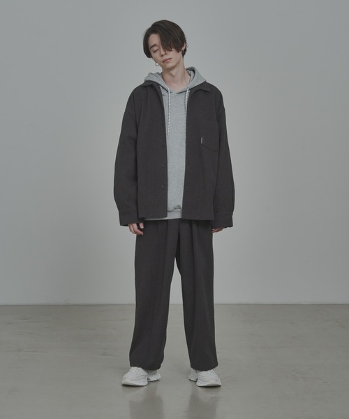 「ADAMASTE」 長袖シャツ SMALL ダークグレー メンズ_画像7
