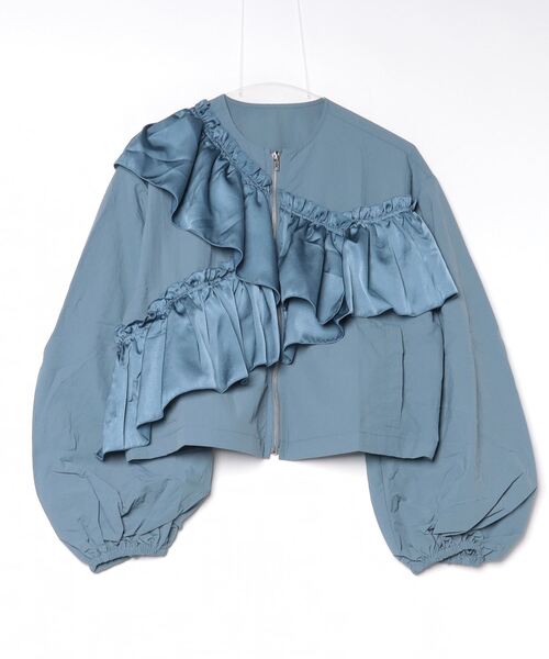 「terrace」 ブルゾン MEDIUM ブルーグレー レディース_画像2