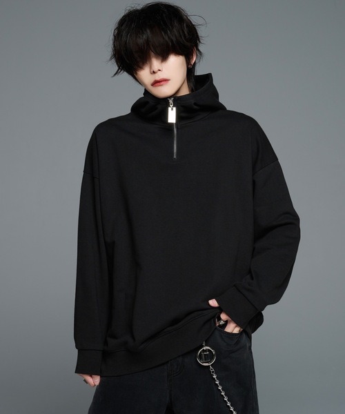 「ADRER」 プルオーバーパーカー LARGE グレー メンズ_画像4