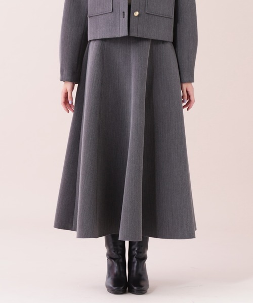 「JILL by JILL STUART」 ロングスカート SMALL チャコールグレー レディース_画像2