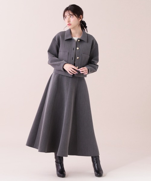 「JILL by JILL STUART」 ロングスカート SMALL チャコールグレー レディース_画像5