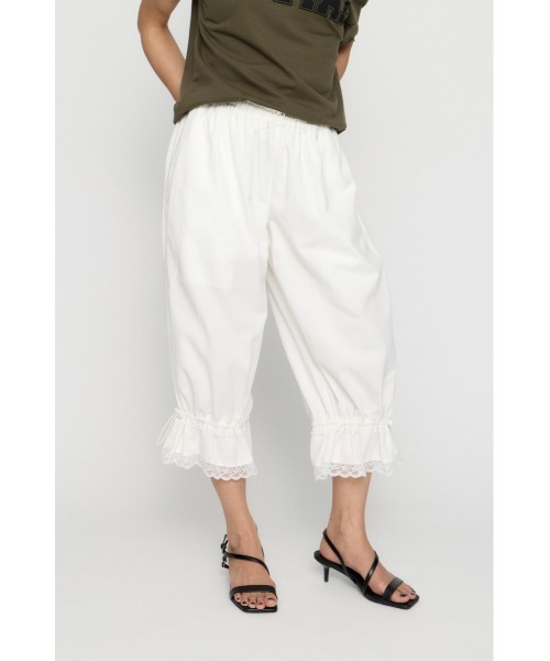今期 LAGUA GEM MILITARY DRAWERS パンツ M LAGUA GEM（ラグアジェム） ワイドパンツ パンツ MILITARY DRAWERS