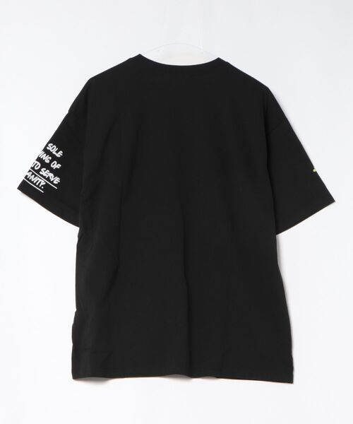 tシャツ 半袖 「くまビッグ刺繍×落書きロゴ」Tシャツ／ストリート／春