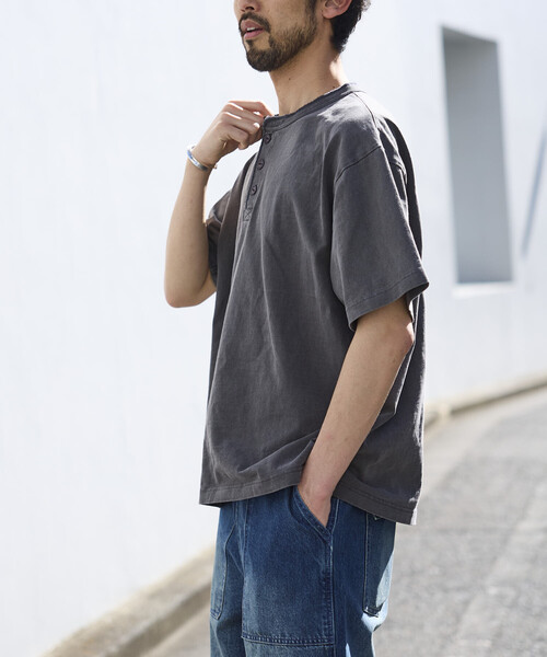 FREAK'S STORE（フリークスストア） ヘンリーネック tシャツ HEAVY