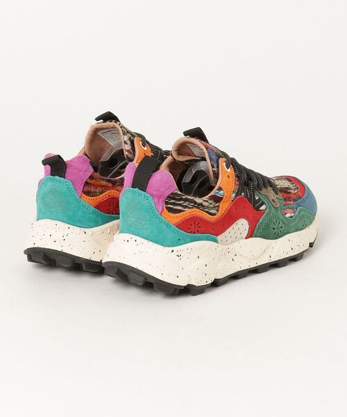 「FlowerMOUNTAIN」 ローカットスニーカー 24.5cm ブルー レディース_画像2
