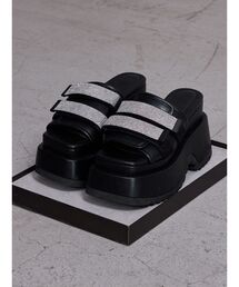 GYDA（ジェイダ） 厚底 サンダル Thick sole bijouストラップサンダル