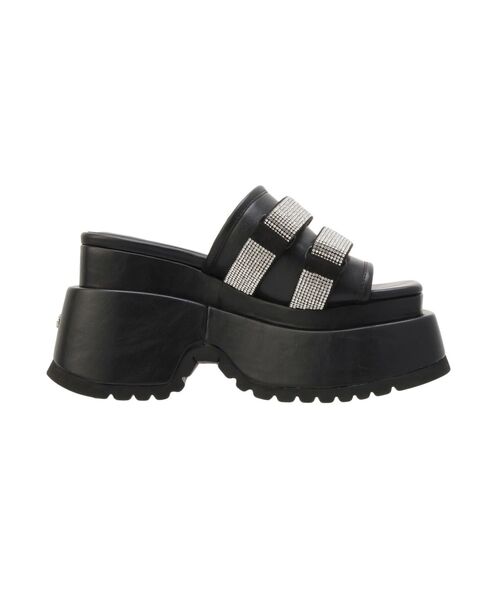 GYDA（ジェイダ） 厚底 サンダル Thick sole bijouストラップサンダル