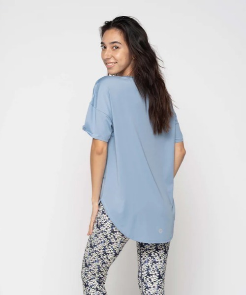 「ROXY」 半袖Tシャツ MEDIUM ブルー レディース_画像6