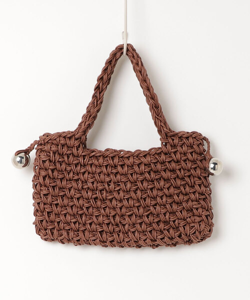 「NKNIT」 ハンドバッグ - ブラウン レディース_画像2