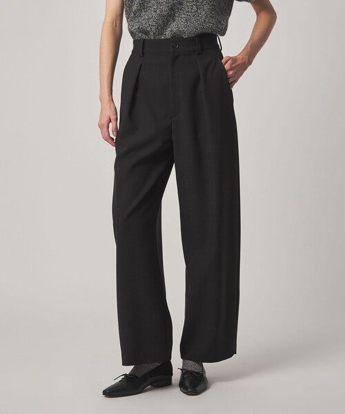 【美品】Steven Alan ワイド テーパード トラウザーズ パンツ S STEVEN ALAN（スティーブンアラン） ワイドパンツ スラックス パンツ