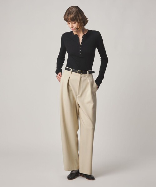 【極美品】Steven Alan 2タック ワイド スラックス パンツ XL STEVEN ALAN（スティーブンアラン） ワイドパンツ スラックス パンツ