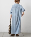 ワンピース ヴィンテージデニムバンドカラーワンピースの詳細画像2