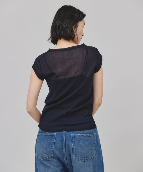 Curensology - 美品♪カレンソロジー コットンリネンブラウス リボン チェック オーバーサイズ Curensology ブラウス シャツ Curensology(カレンソロジー