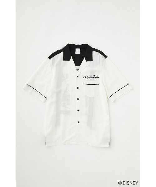MOUSSY ディズニー MD EMBROIDERY ブラウス（ホワイト） Disney SERIES CREATED by MOUSSY（ディズニーシリーズクリエイ