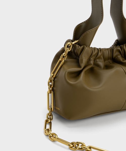 CHARLES & KEITH｜Ally アリー ルーシュドスローチーバッグ 【再