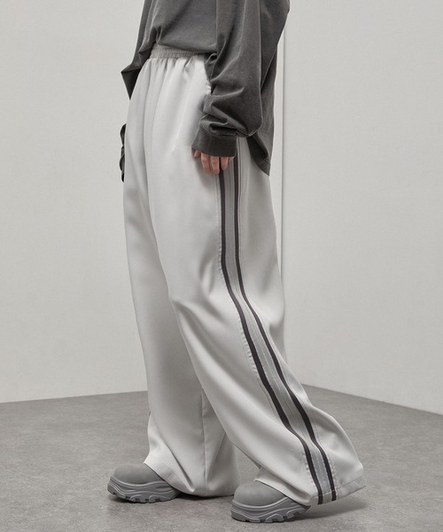 ワイドパンツ パンツ 「Alfred Alex」「セットアップ対応」ダブル