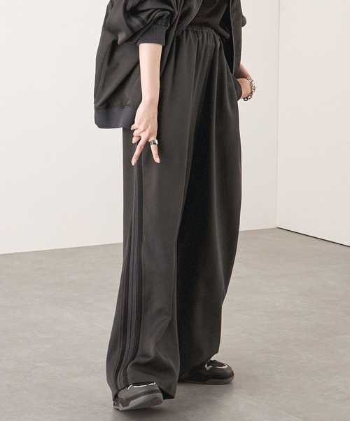 ワイドパンツ パンツ 「Alfred Alex」「セットアップ対応」ダブル