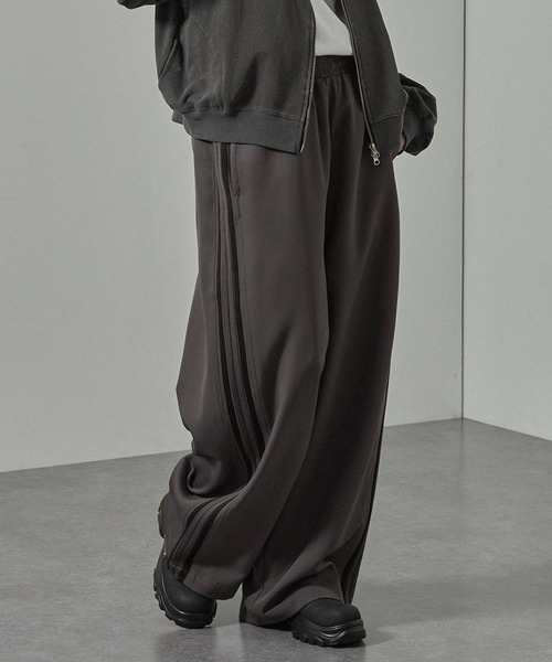 ワイドパンツ パンツ 「Alfred Alex」「セットアップ対応」ダブル