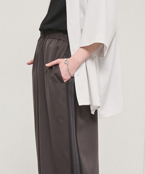 ワイドパンツ パンツ 「Alfred Alex」「セットアップ対応」ダブル