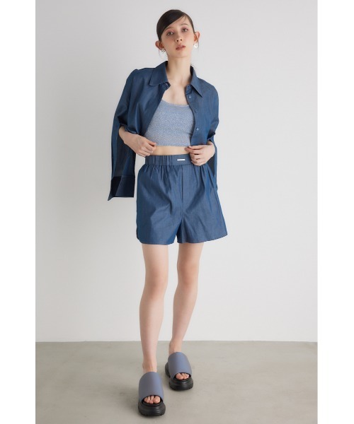 rienda ブラウス シャツ 2WAYショートシャツトップス 春服
