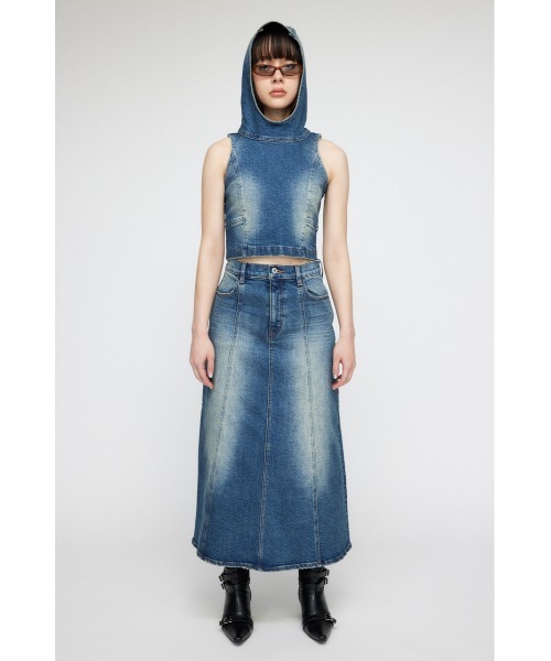 LAGUA GEM（ラグアジェム） デニムスカート WASH VINTAGE ロング