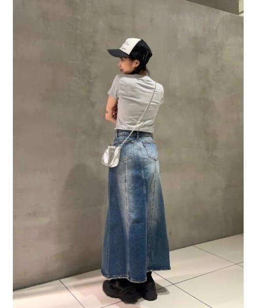 LAGUA GEM デニムスカート WASH VINTAGE ロングスカート