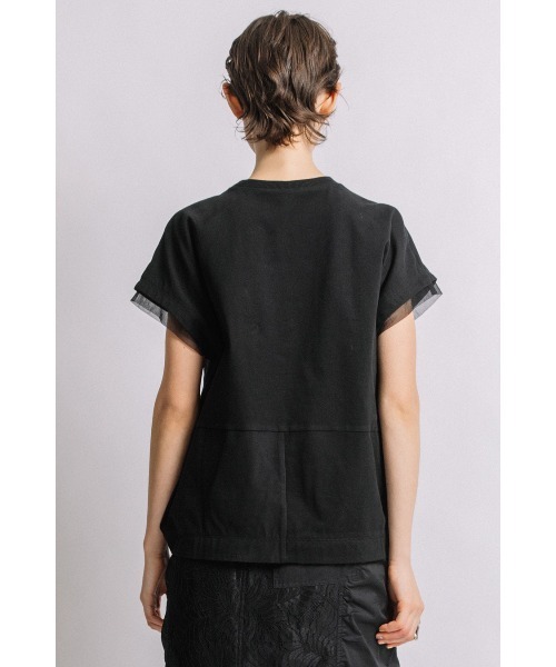 AULA AILA tシャツ レースコンビネーションTシャツ レディース